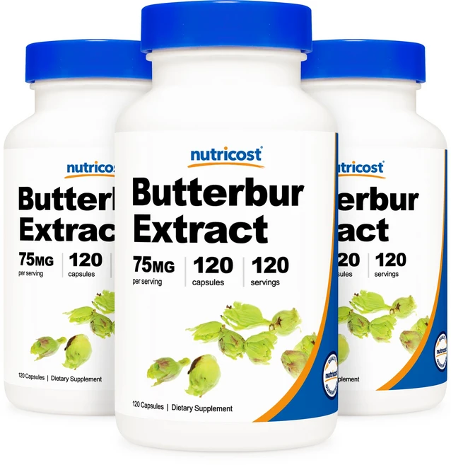 뉴트리코스트 버터버 머위 추출물 75mg 120캡슐, 120정, 3개 - 쿠팡