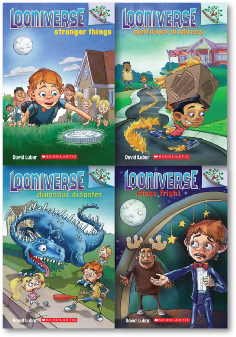 스콜라스틱 챕터북 Looniverse #1-4 낱권 세트, SCHOLASTIC
