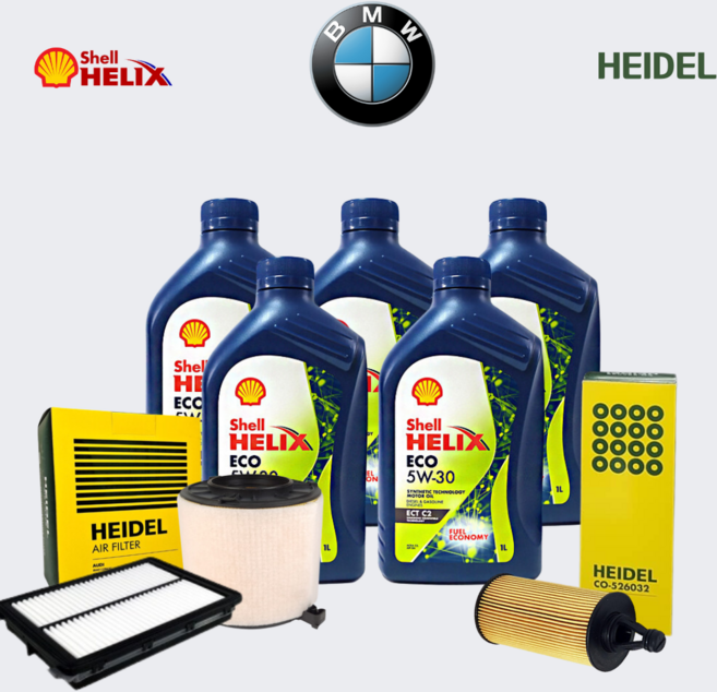 BMW 7시리즈 730D B57 G11 (15-22년) 엔진오일7L+오일필터+에어필터, 1세트, 오일필터+에어필터+엔진오일