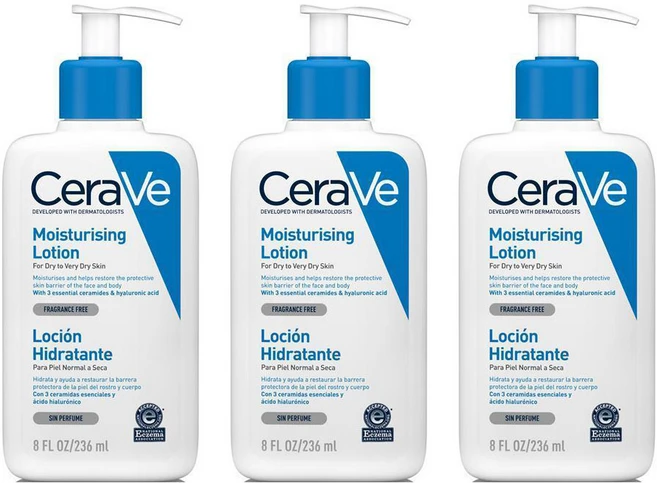세라비 데일리 모이스처라이징 보습 로션, 236ml, 3개 - 쿠팡