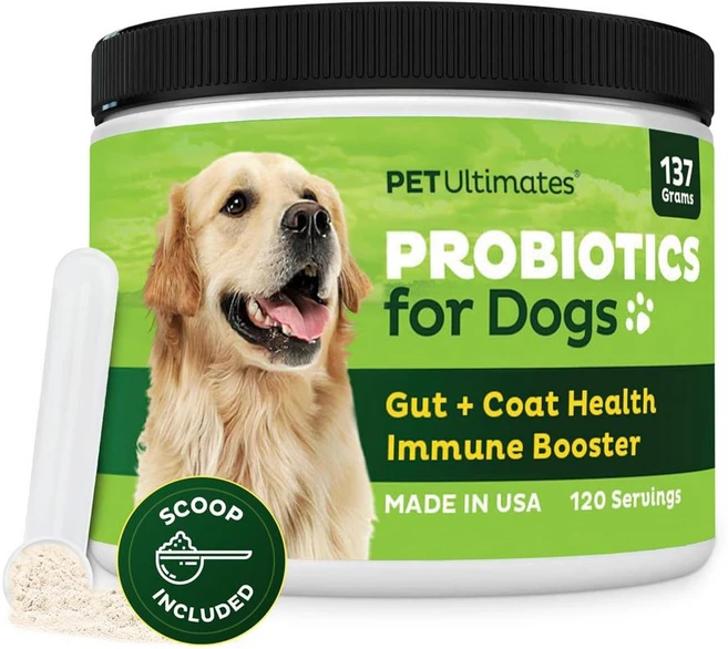 Pet Ultimates 강아지 유산균 장 건강 영양제 120회분, 1개 - 쿠팡