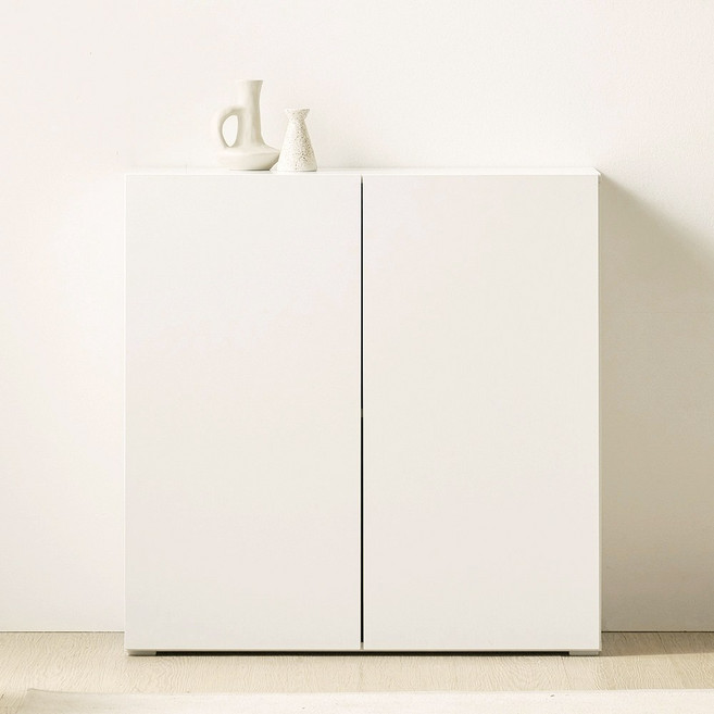 아씨방가구 샌프란 2단 다용도 틈새 수납장 800, 800 2단 화이트