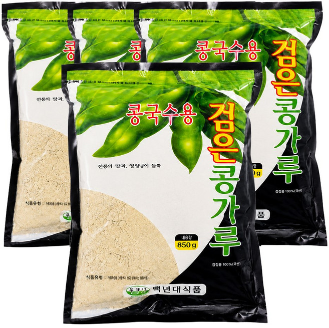 복만네 콩국수용 검은콩가루 850g, 4개