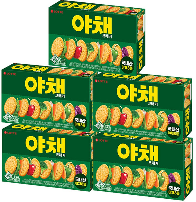 롯데 야채크래커 249g x 5개