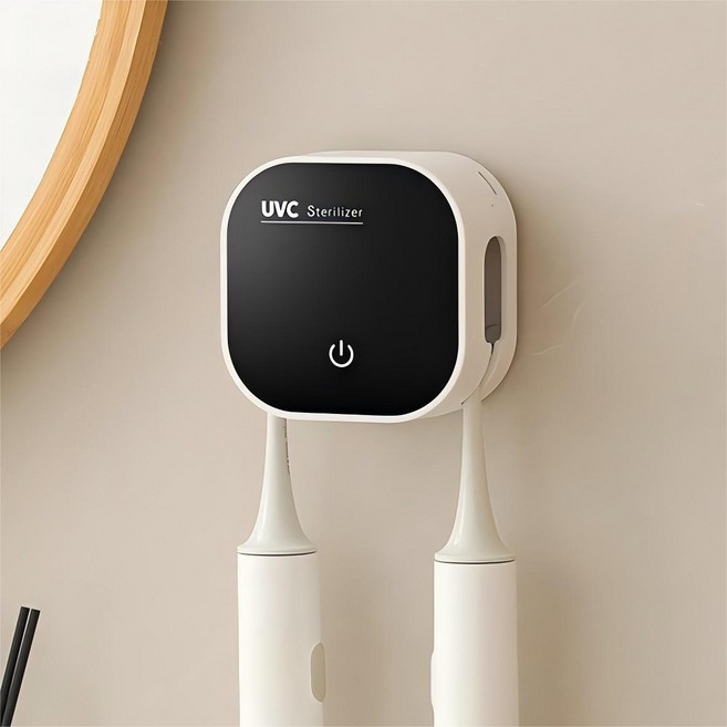 스타일닥터 휴대용 무선 UVC LED 건조기 자외선 소독기 칫솔살균기 2인용의, 흰색, 982
