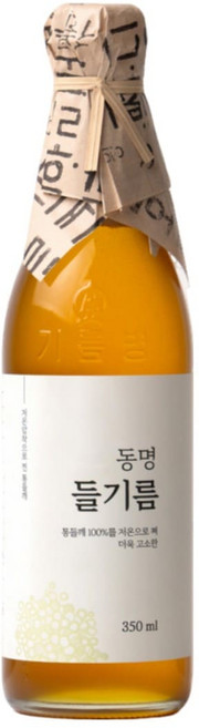 동명 저온 압착 고소한 통들깨100% 방앗간 들기름, 1개, 350ml