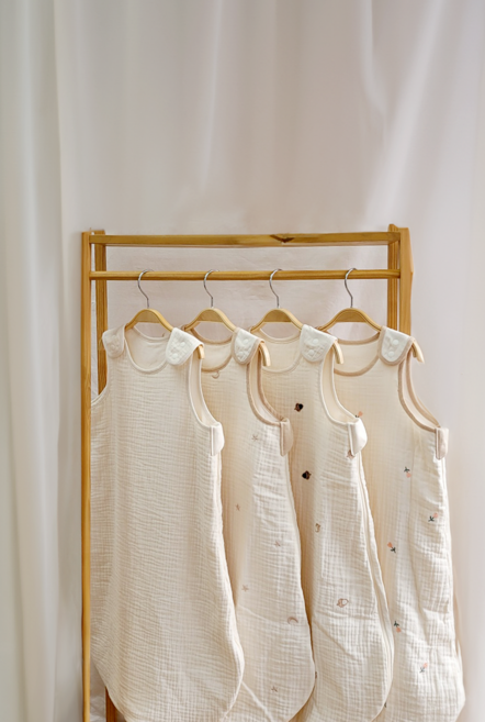 꼬꼬잠 수면교육 수면조끼 3중 거즈 아기 슬리핑백 겉싸개 침낭 보낭