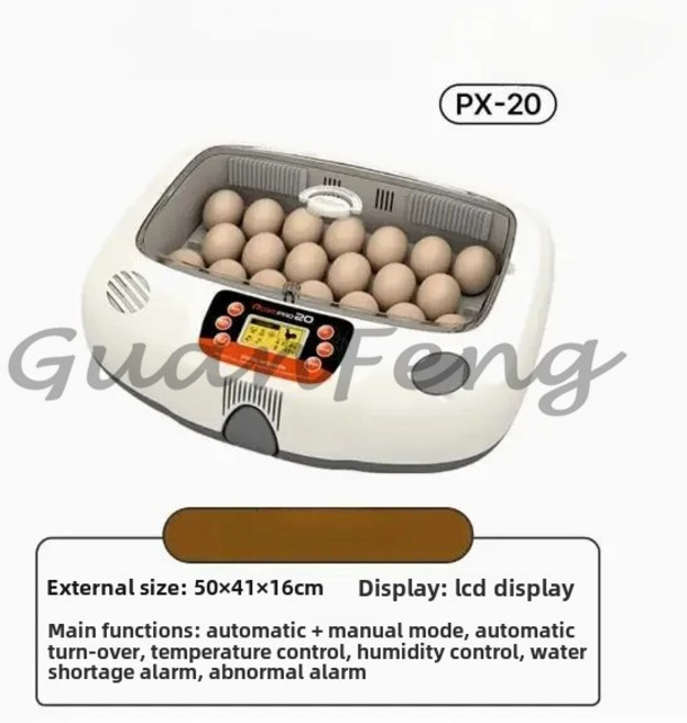 인공 지능 포함 계란 트레이 인큐베이터 부화 Rcom PRO 20, 06 PX-20, 1개