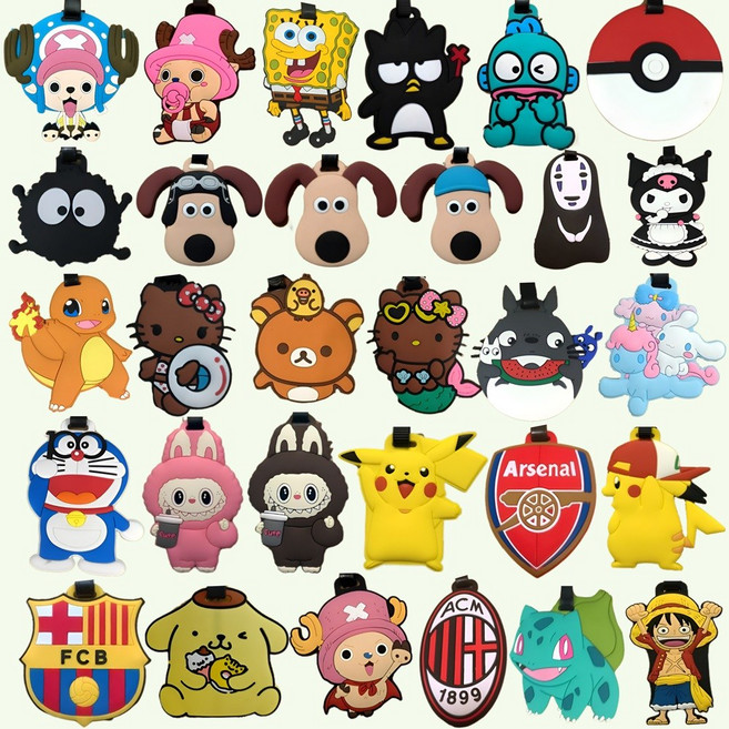 (2+1) 펀모먼트 226종 캐리어 네임택 헬로키티 러기지택 여행 가방 이름표 캐릭터 짱구 치이카와