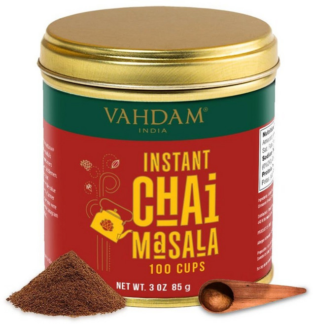 VAHDAM 유기농 생강 파우더 (70g(2.5온스) 인도산 100% 생 뿌리 | 활성 진저롤 - GMO 프리 글루텐 프리 출처에서 직접 240646, 차이 마살라, 85g, 1개