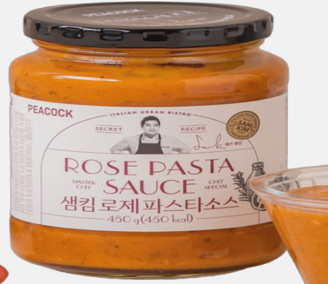 피코크 샘킴 로제 파스타소스, 450g, 4개