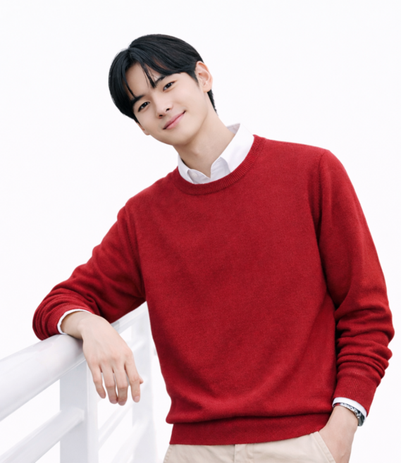 MS HOME 라운드 니트 긴팔 남성 빅사이즈