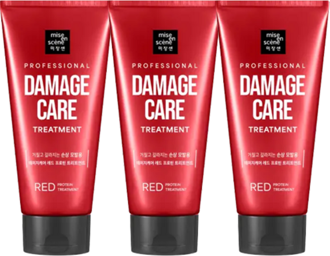 미쟝센 데미지 케어 로즈프로틴 트리트먼트, 330ml, 2개
