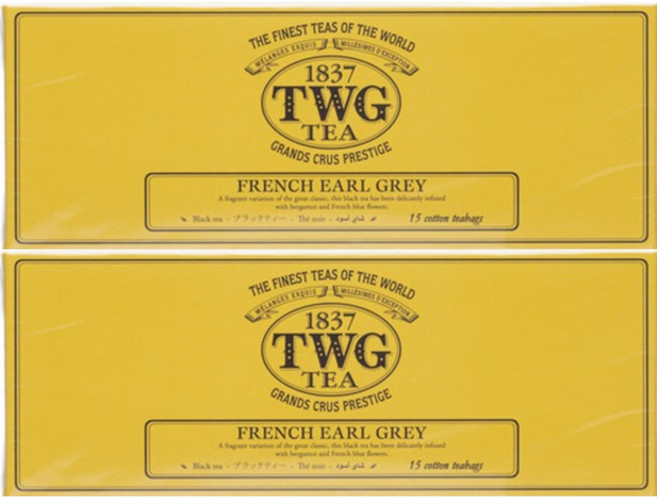 TWG 프렌치 얼그레이 15개 코튼티백 2팩, 15개입