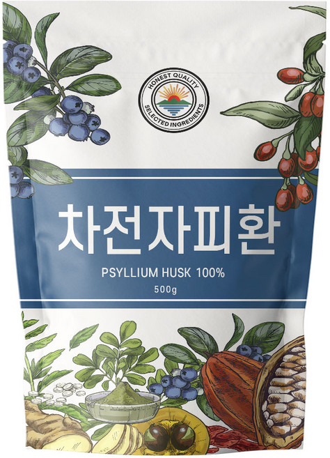 해나식품 차전자피 환 500g, 1개