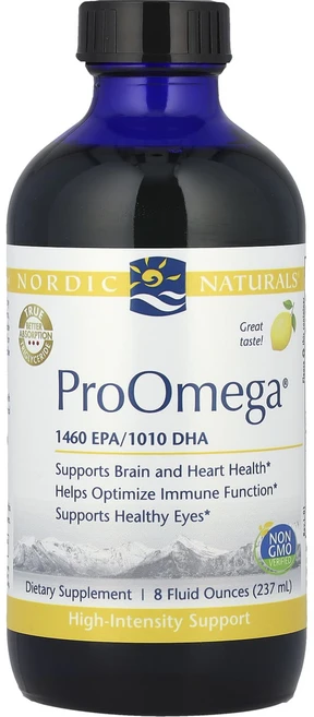 Nordic Naturals ProOmega® 레몬 2840mg 237ml(8fl oz), NordicNaturalsProOmega레몬2840mg, 1개, 237ml - 쿠팡
