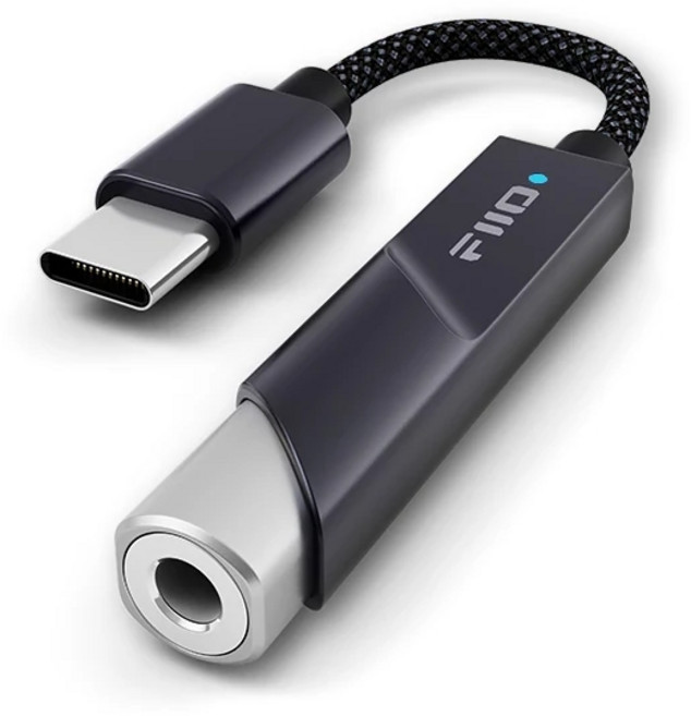 FiiO KA11 휴대용디코딩 DAC 헤드폰 앰프 C타입 꼬다리 DSD256, 블랙 Type-C