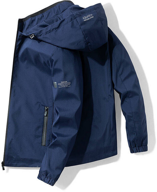 防風防水保暖連帽外套 - 大尺碼戶外登山休閒運動夾克