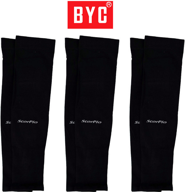 BYC 뉴쿨토시 6P 3세트 UV차단/여름 팔토시, 블랙