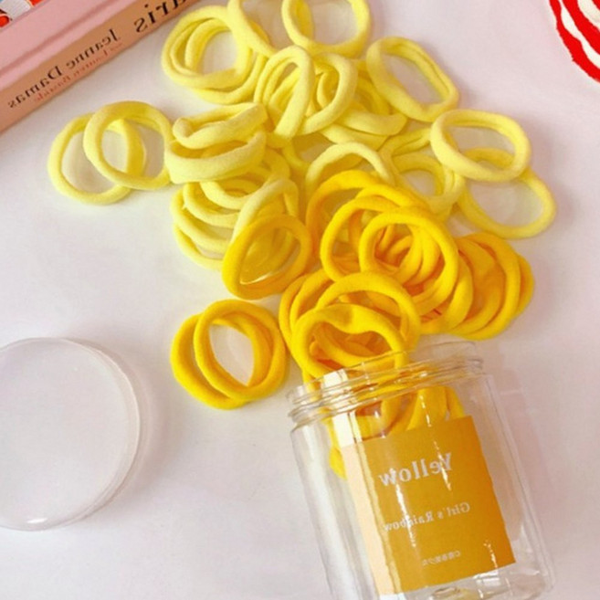 머리끈 헤어밴드 고무줄 여성 묶음 실리콘 탄력 발레 50개