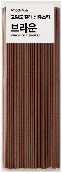 에테르나 프리미엄 고밀도 디퓨져 컬러 섬유스틱 4mm x 30cm, 50개입, 1개, 브라운