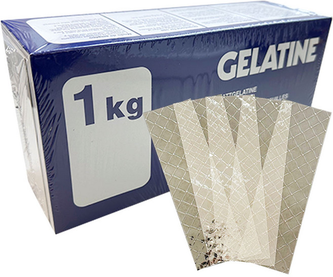 잎새 판젤라틴 1kg 젤리 만들기 베이킹 재료, 1개
