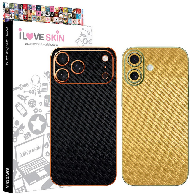 아이폰17 프로 맥스 에어 카본스킨 보호필름 후면 측면 카메라, 1개