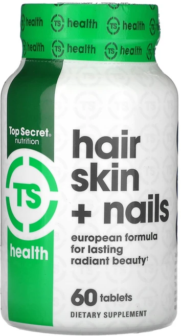 Top Secret Nutrition Health Hair Skin + Nails 60 Tablets, 60정, 1 - 쿠팡