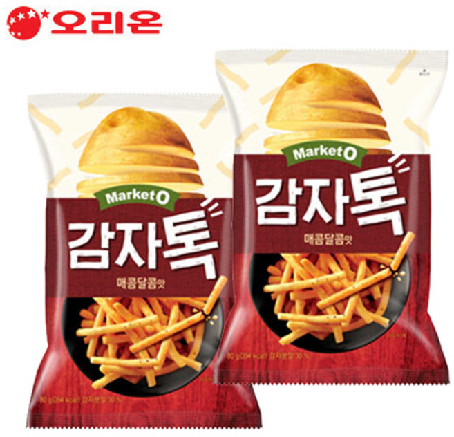 마켓오 감자톡 매콤달콤맛, 50g, 15개