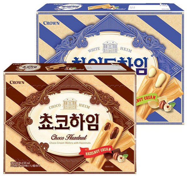 크라운 초코하임 + 화이트하임, 284g, 3세트