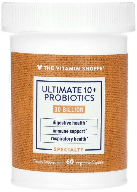 The Vitamin Shoppe Ultimate 10+ Probiotics 30 Billion CFU 60 Vegetable Capsules, 60 count, 1개 - 쿠팡