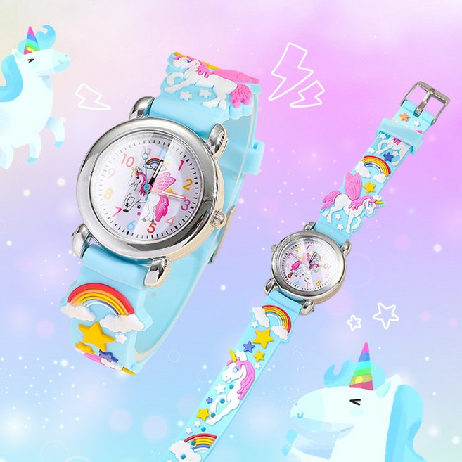유니콘 손목시계 스카이블루