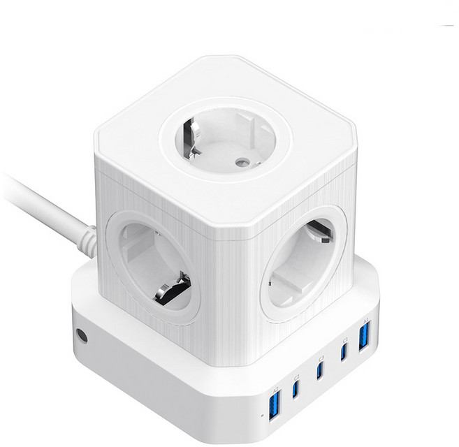 LG 그램 프로 16 컴퓨터 65W 5포트 초고속 충전 4000W 멀티탭, AC490-멀티탭