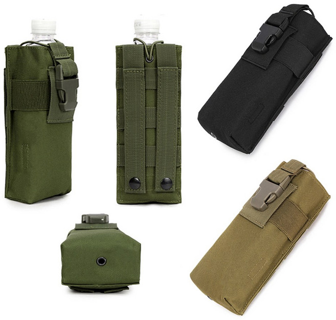 물병파우치 물병주머니 물통 수통 커버 텀블러 포켓 등산파우치, JE-물병파우치:브라운, 1개