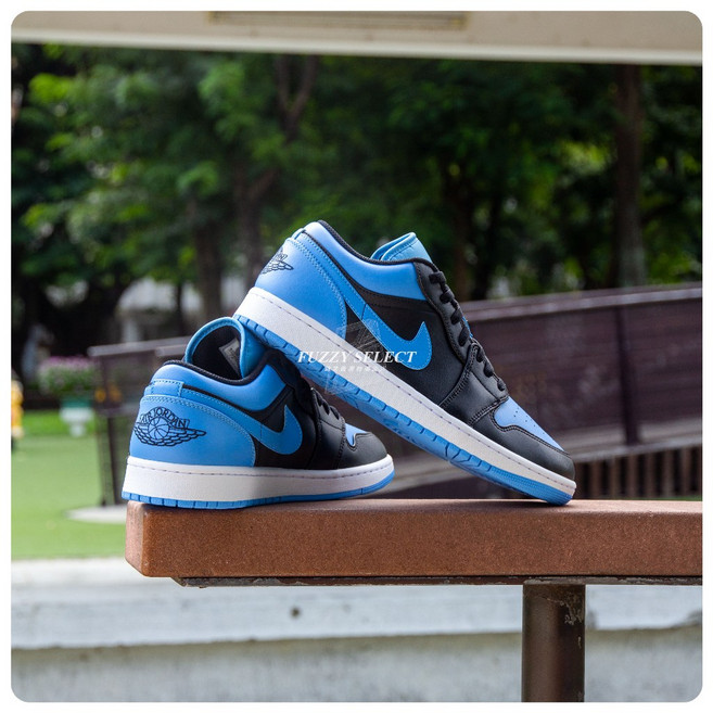 FUZZY Air Jordan 1 Low University Blue UNC 黑藍 運動鞋 553558-041, 1個, 下單後請注意商品諮詢訊息