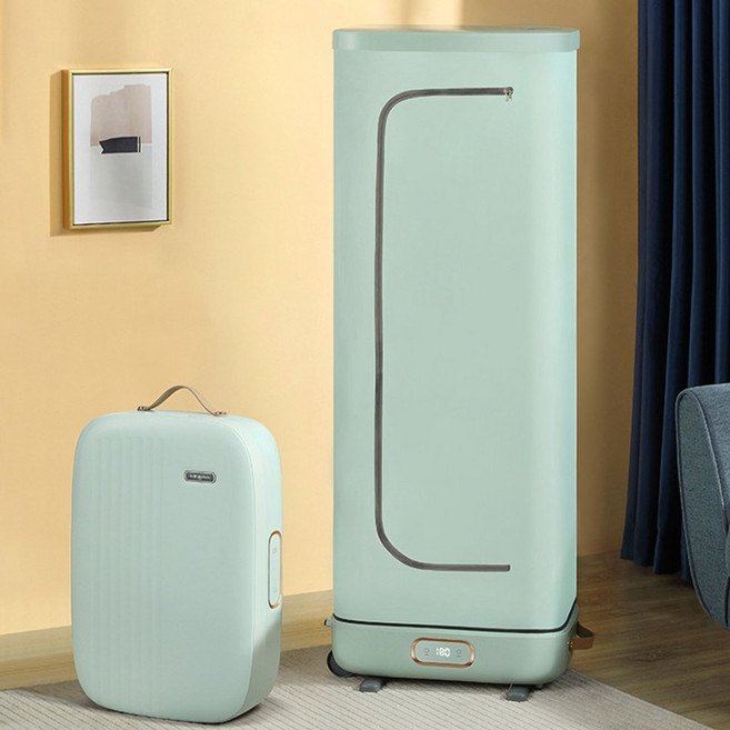 접이식 옷 건조기 무소음 옷장형 건조기 자정용 원룸용 고시원용, 블루
