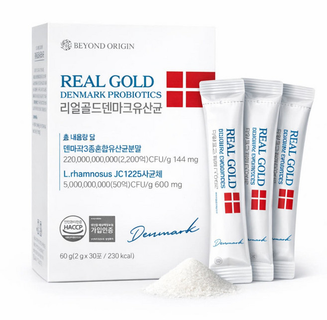리얼골드 덴마크 유산균 2g 30포, 60포