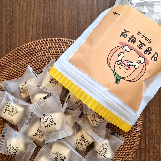 인생호박엿 수제 콩가루 호박엿 전통 간식 400g, 2개