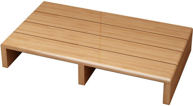 나무발판 원목발판 1단 작업 화장실 받침대 키높이, J_50x40x11