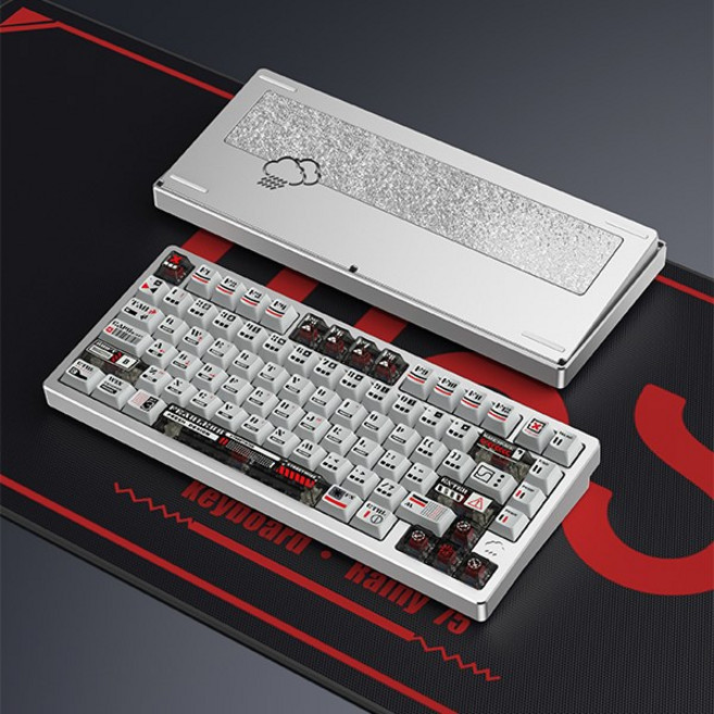 SPM국내정발 WOB Rainy 75 RT PRO 밀키웨이실버 상옵 자석축 게이밍키보드, 실버, 상옵, 자석축, Rainy75 RT Pro