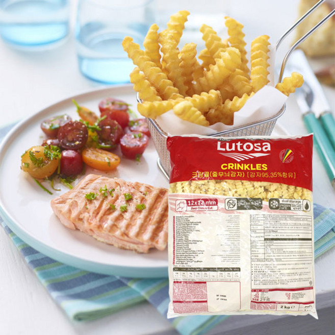 루토사 감자튀김 줄무늬감자 2kg 6개, 12kg, 1개