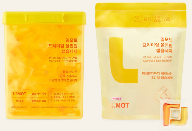 엘모트 프리미엄 올인원 캡슐세제 40개입+30개입 SET, 1세트, 1개