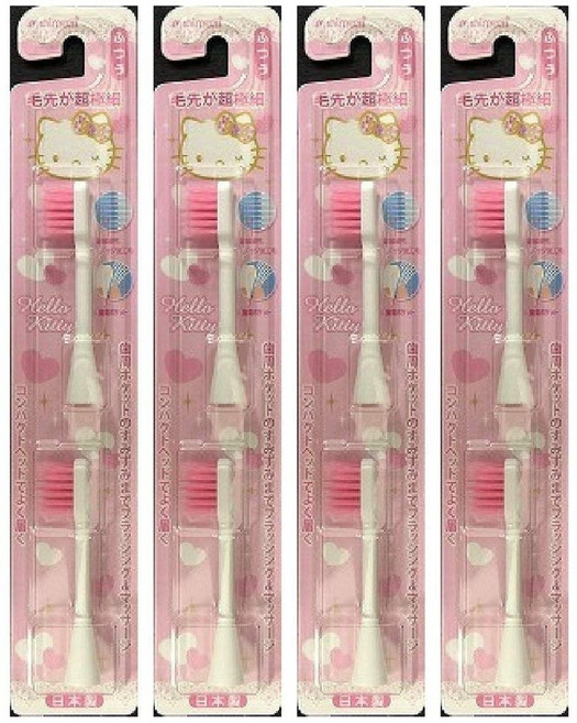 미니엄 하피카 교체 칫솔 초극세 핑크 2개들이×4개