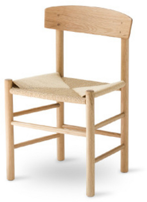 메종284 모겐센 J39 Folkestolen 프레데리시아 다이닝체어 편안한 카페의자, 내츄럴, 내츄럴, 1개