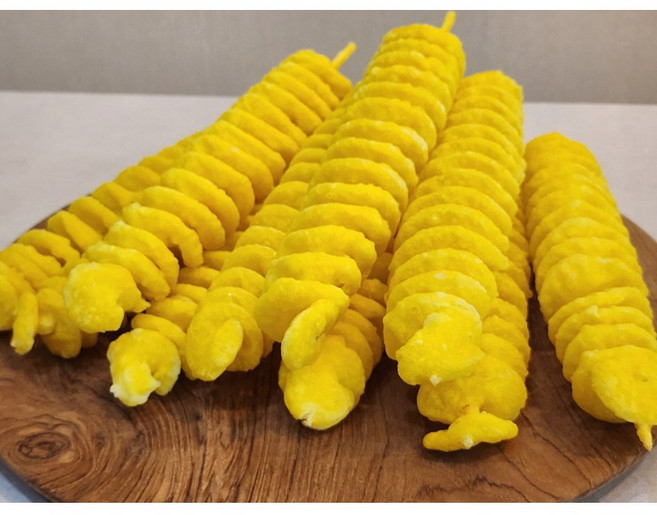 [대용량푸드] 휴게소 회오리 감자 5팩 4kg (80gX50개) 감자튀김, 1개, 80g