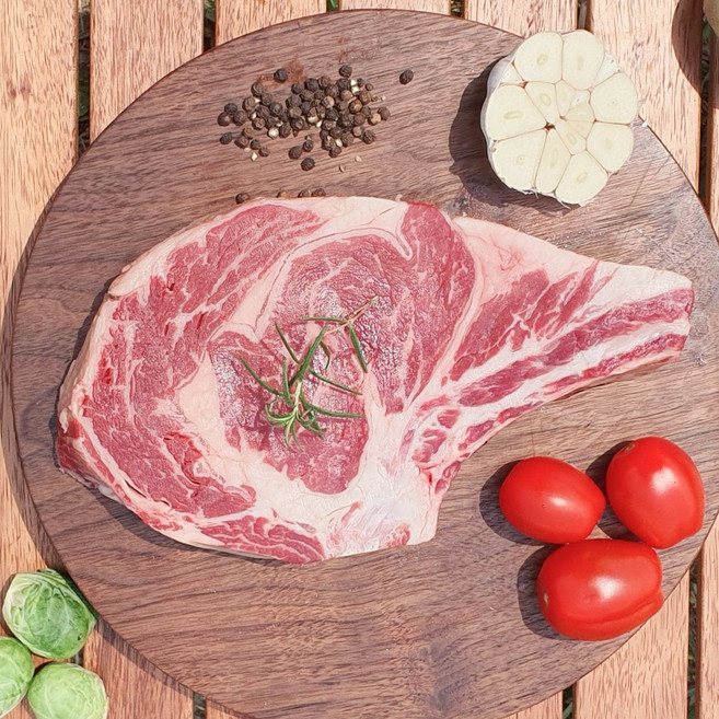 양껏머글램 국내산 토마호크 티본스테이크 육우 프리미엄 호텔 납품 (시즈닝 무료), 600g, 1개