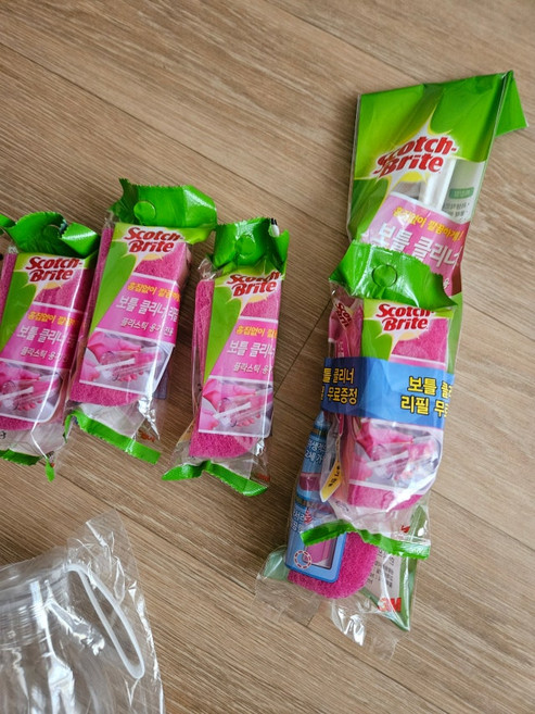 3M 스카치브라이트 보틀클리너+리필4+1개 플라스틱 용기 전용 텀블러 젖병 물병 컵 세척 솔 브러쉬, C. 혼합세트, 5. 보틀클리너+리필2+1개 2세트