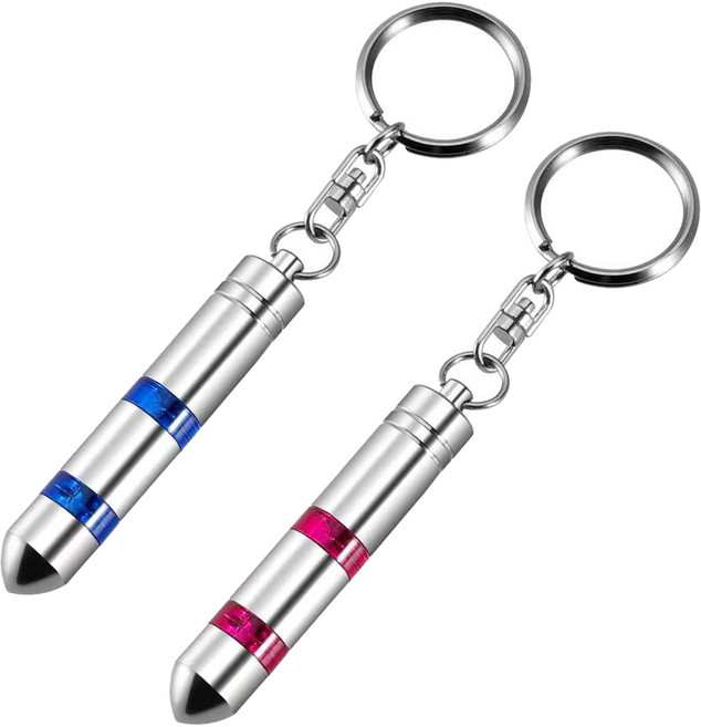 위즈맥스 2세대 정전기 방지 키홀더, 1세트, 블루+핑크