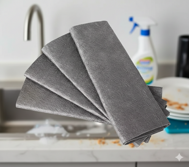 STH 정품 30*30cm 5장 요술행주 유리행주 매직행주 주방행주 청소용 걸레 극사세 얼룩제거, 5개