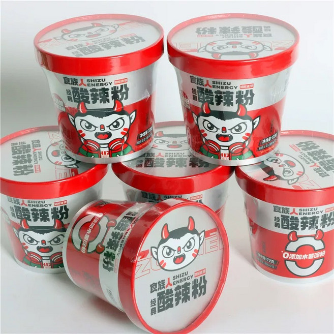 식족인 쏸라펀 스주런 쏸라펀 매콤새콤 중국 라면, 3개, 130g